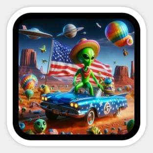 Little Green Men - Alien #2 Sticker